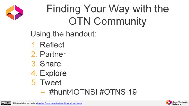Open Textbook Network Summer Institute 2019 Slides - Tuesday - Page 22